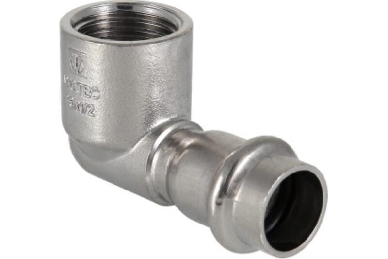 Valtec Угольник 90° с вн.р. нерж. сталь 22х3/4" TV9522205   VTi.952.I.002205