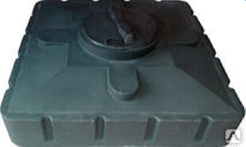 Aquatech Бак для душа 240 (черный) (950х950х440) БЕЗ ОТВ. ПОД ТЭН