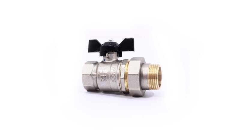 LD Pride Кран шаровой латунный cо сгоном 1/2" бабочка
