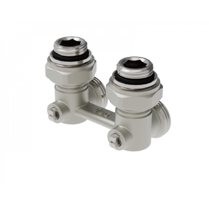 VALOGIN Узел для нижнего подключения радиатора 1/2"х3/4" угловой