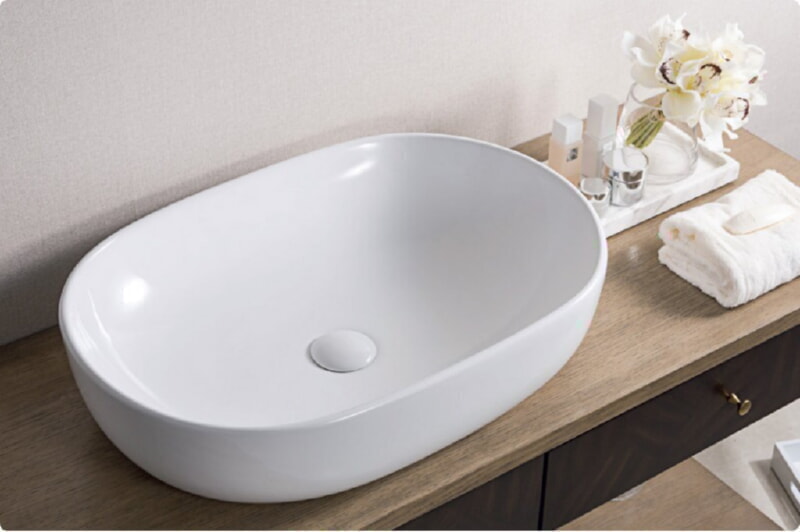 BelBagno Раковина накладная керамическая овальная  BB1084 