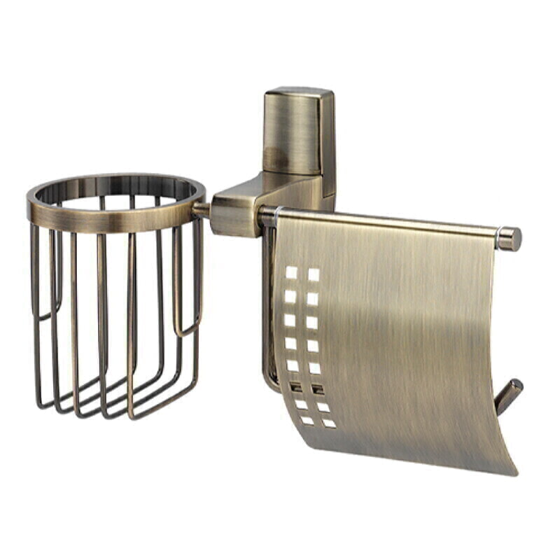 Wasser Kraft Exter К-5200 Держатель туалетной бумаги и освежителя К-5259 СВЕТЛАЯ БРОНЗА
