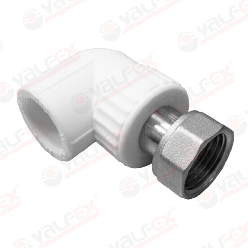 ValFex Угол с накидной гайкой 20х1/2" ( уп 120/60 шт.) БЕЛЫЙ