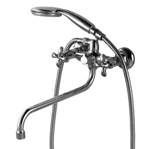 Lemark FLORA LM0151C Смеситель для ванны универсальный скруглым повортным изливом 320 мм