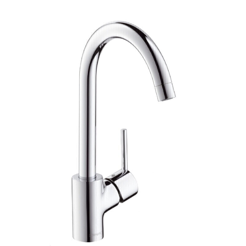 14870000 TALIS S Смеситель для кухни, аэратор QuickClean, гибкая подводка под цангу, поворотный излив 360 градусов