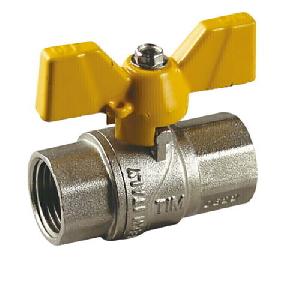 TIM Кран шар. вн.-вн. 1/2" ГАЗ  бабочка DE112H