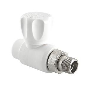 Valtec VT.717 Шаровой кран 20х1/2" для радиатора прямой, белый