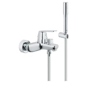 GROHE Смес. EUROSMART COSMO 32832000 д/ванны к/и + держатель ручного душа (27056)+душ ручной (27367)+, шланг(28151) 1,75м