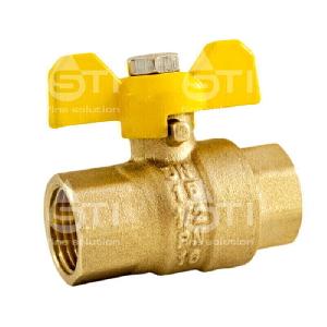 STI Кран шар. вн.-вн. 3/4" ГАЗ  бабочка