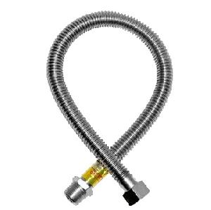 OVERCON Подводка для газа 300 см 1/4" г/г сильфонная, нерж.