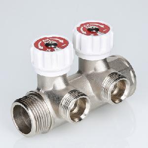 Valtec Коллектор регулирующий 2 выхода 1"x3/4"