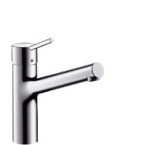 Hansgrohe 32851000 TALIS S Смесит для кухни, аэратор QuickClean, поворотный излив 150 градусов, гибкая подводка под цангу