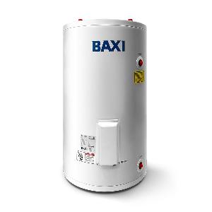 BAXI Бойлер UBC 150 л белый напольный, комбинированный с ТЭНОМ  (теплообменник 24.1 кВт, ТЭН 3 кВт, ПАТРУБКИ СВЕРХУ (под котел)