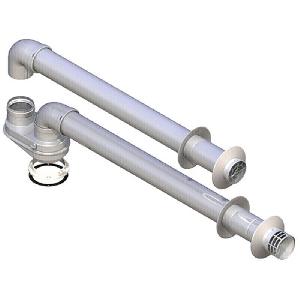 Immergas Комплект раздельных дымоходов, горизонтальный 80/80 мм (3.010351)