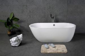 BelBagno BB203-1800-830 Отдельностоящая, овальная акр. ванна, с/п хром., 1800x820x590