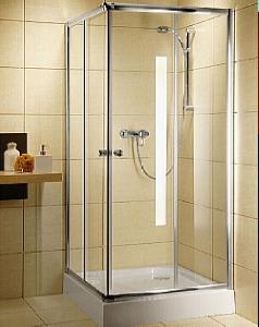 Radaway Classic C квадратный душевой угол  с двумя раздвижными дверями (800 x 800 1850 хром 01)