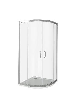 GoodDoor INFINITY R-90-C-CH  душевое ограждение 900х900 мм, стекло прозрачное, профиль хром