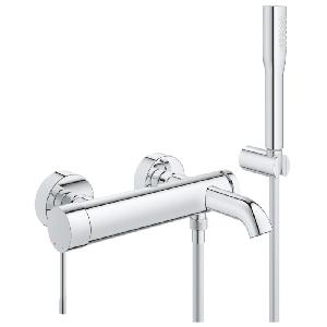 GROHE ESSENCE 33628001 см-ль д/ванны, + лейка, шланг, держатель лейки