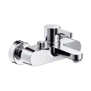 Hansgrohe 31460000 METRIS S Смеситель для ванны и душа, аэратор QuickClean, автом-кое перекл-е душ/ванна, шумопоглощающие эксцентрики, защита от обратного тока воды