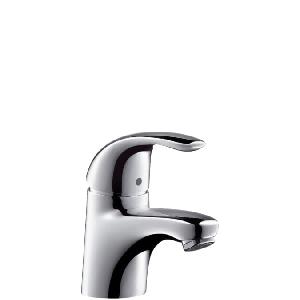 Hansgrohe FOCUS E 31700000 Смеситель д/раковины, донный клапан 1 1/4, подходит для проточных водонагревателей, гибкая подводка 3/8", аэратор QuickClean