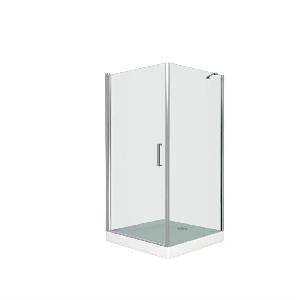 GoodDoor Pandora CR-100-С-СН 100*100*1850 Душевой уголок, стекло прозрачное