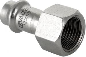 Valtec Соединитель нерж. сталь с вн.р. 22х1/2" TV9022204   VTi.902.I.002204
