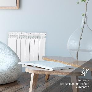 HOTRAD Радиатор биметаллический LUX BM 500/100   6 секций(203 Вт Секция /1218 Вт Прибор)