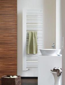 Zehnder Yucca Plus полотенцесушитель водяной 1612*582мм, декоративная крышка - хром, горизонтальные трубки белые YPL-150-60 RAL9016 Panel Chrome