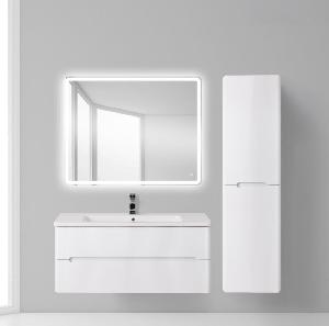 BelBagno LUXURY-1050-2C-SO-BL тумба Bianco Lucido + Керамическая раковина 12105-KL, 1057x460x160